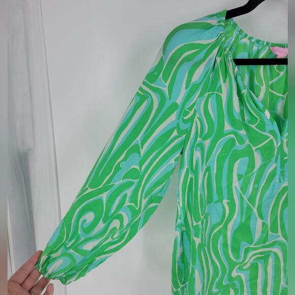 Lilly Pulitzer Finders Keepers Silk Sarabeth Blouse S - Picture 4 of 10